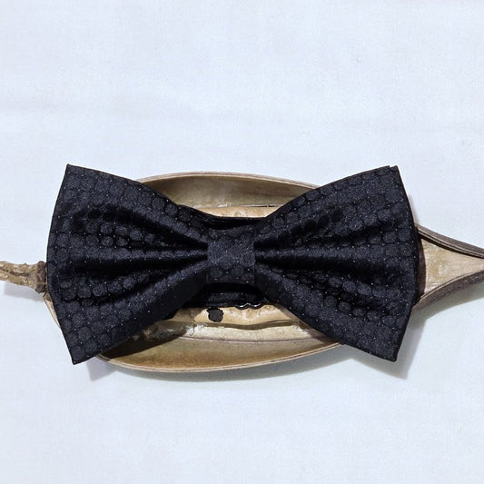 Black Doted Bow Tie