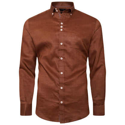 Brown Linen Shirt