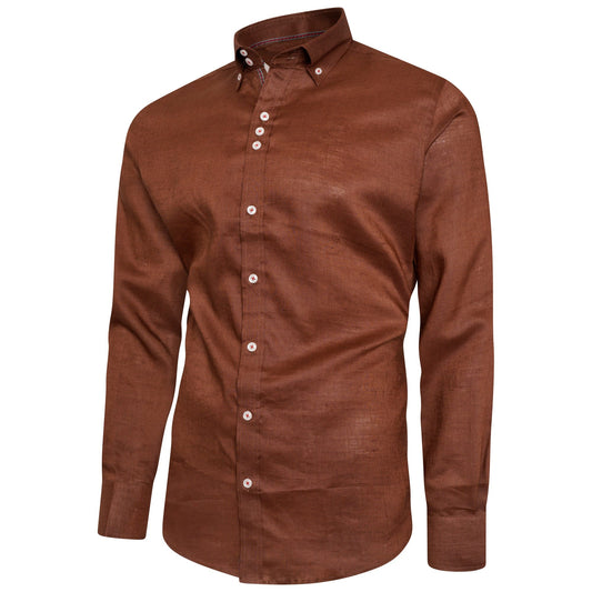 Brown Linen Shirt